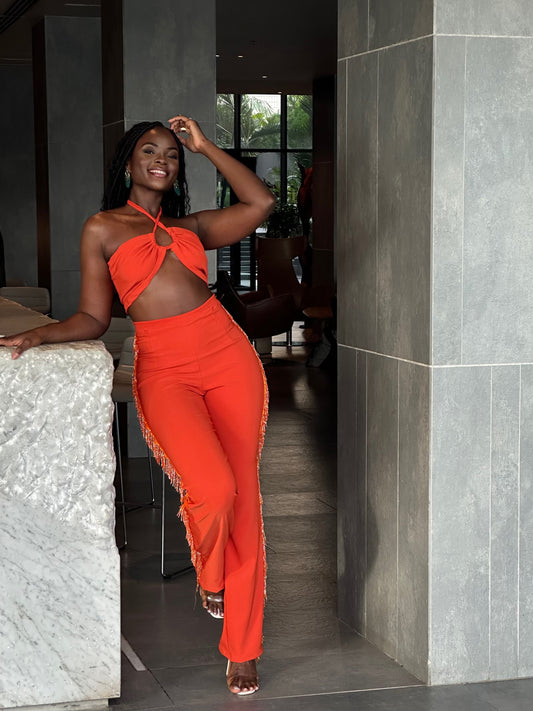 Titi Crepe Pants Set